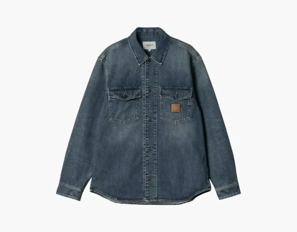 Carhartt WIP Lincoln Denim Shirt Jacket Blue