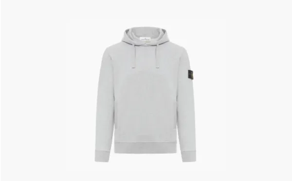 Stone Island Organic Cotton Hoodie Gray
