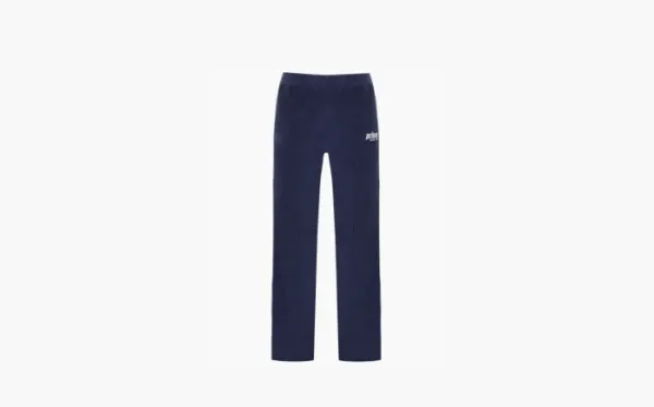 Sporty & Rich Logo-embroidered Terry-cloth Trousers WMNS Marine Blue
