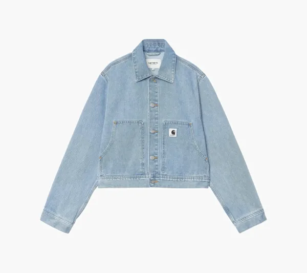 Carhartt WIP Cropped Denim Jacket Blue