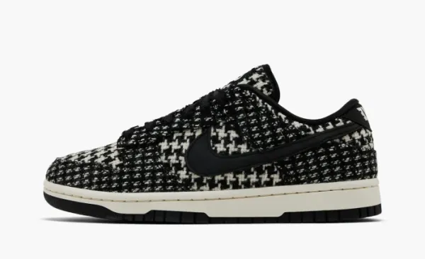 Nike Dunk Low WMNS Harris Tweed White Black Multi