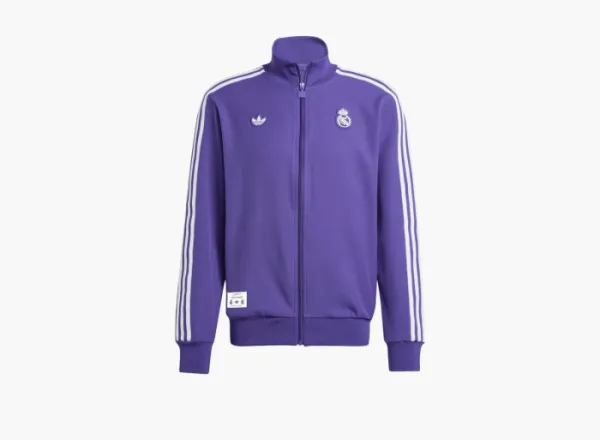 Adidas Real Madrid Terrace Icon Track Top Jacket Purple