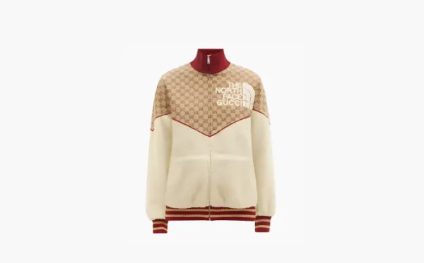 Gucci x The North Face Zip Jacket Beige Ebony