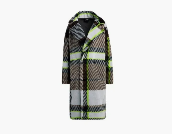 Adidas Originals Trefoil Check Casual Coat Grey