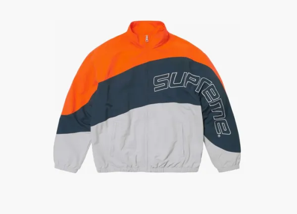 Supreme Curve Track Jacket  Grey