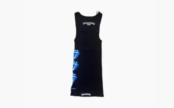Chrome Hearts Blue Rolling Stone Tank Top Black