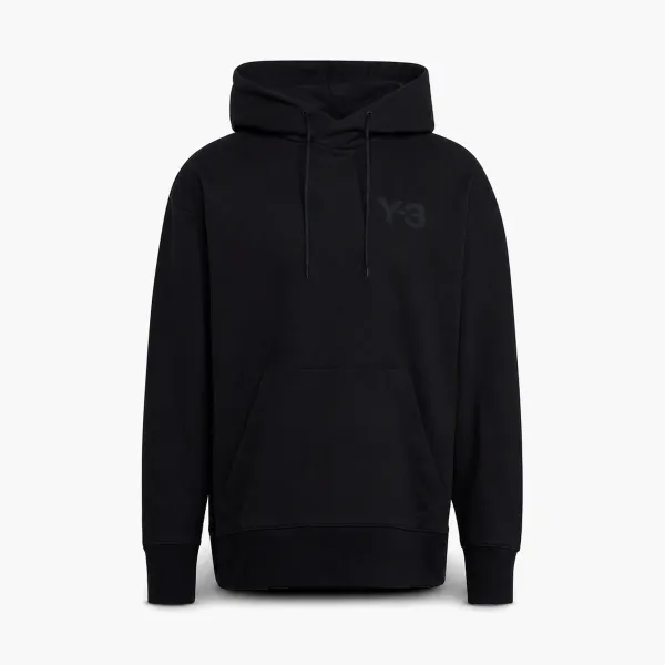 Y-3 Logo Hoodie Black