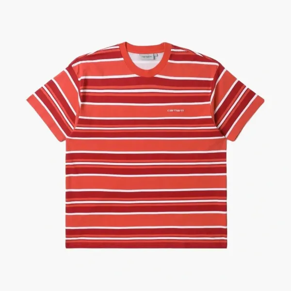 Carhartt WIP Striped T-Shirt Red