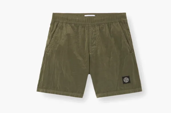 Stone Island Nylon Metal Econyl Swim Shorts Military Green