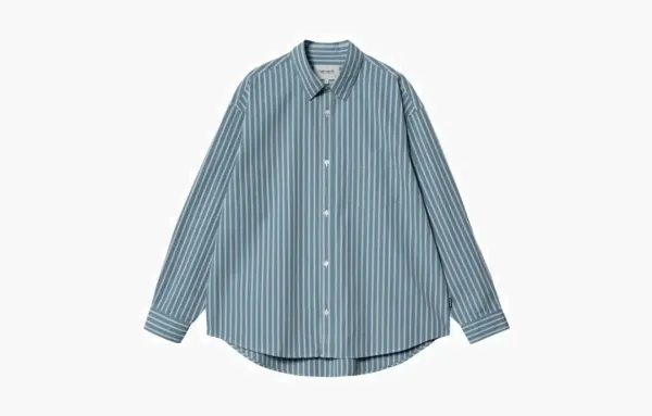 Carhartt WIP Striped Long Sleeve Shirt Blue