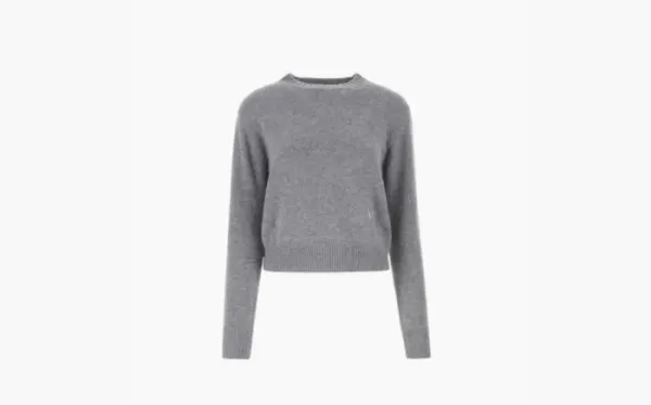 Sporty & Rich Long-sleeve Knitted Jumper Gray