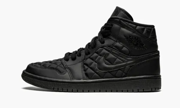 Air Jordan 1 Mid Quilted WMNS Black