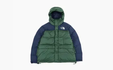 The North Face Himalayan Series Stitched Logo Printed Zipper Parka Green