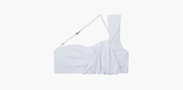 Nike x Jacquemus La Brassière Drapée Sports Bra White