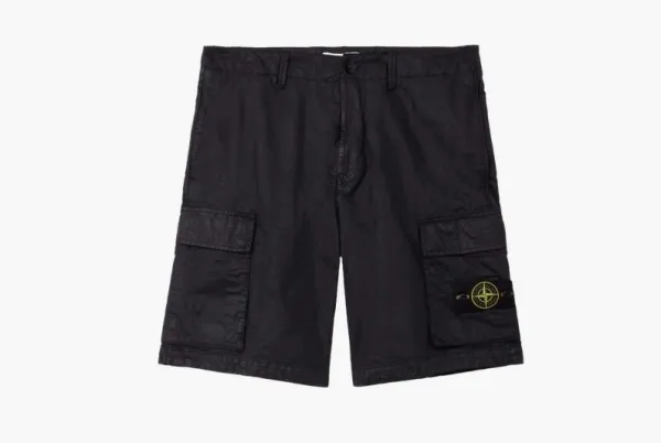 Stone Island Organic-Look Nylon Panama-TC Black