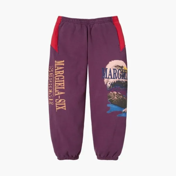 Supreme x MM6 Maison Margiela Eagle Sweatpants Purple