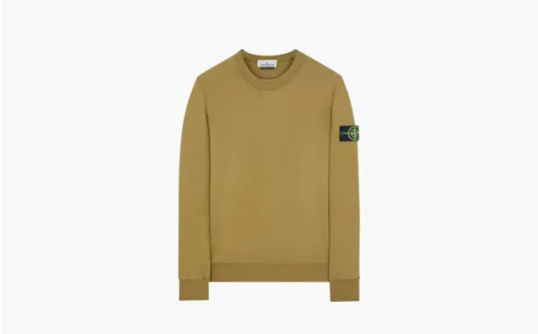 Stone Island Garment Dyed Fleece Sweatshirt Dark Beige