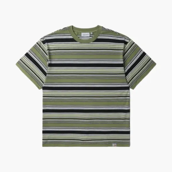 Carhartt WIP Striped T-Shirt Olive Green