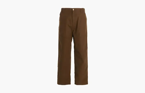 Carhartt WIP Cotton Work Pants Brown