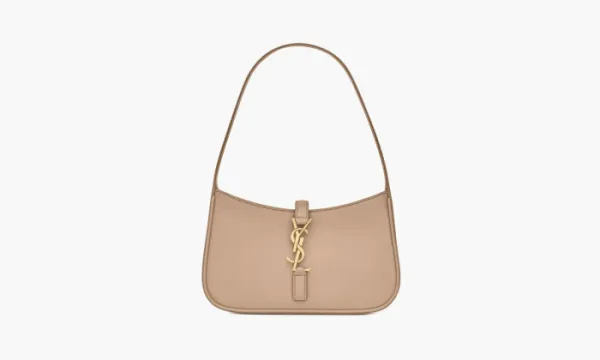 Saint Laurent Mini Bag Le 5 À 7 In Smooth Leather Dark Beige