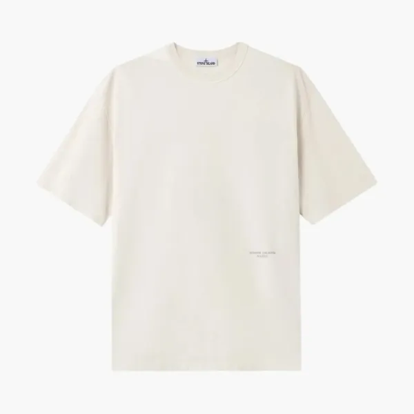 Stone Island Marina Combed Organic Cotton T-Shirt Ivory