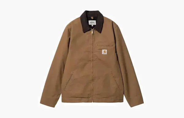 Carhartt WIP Detroit Jacket Logo Hamilton Brown