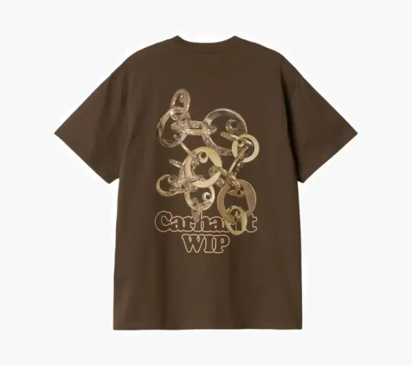 Carhartt WIP Linked Charms T-Shirt Brown