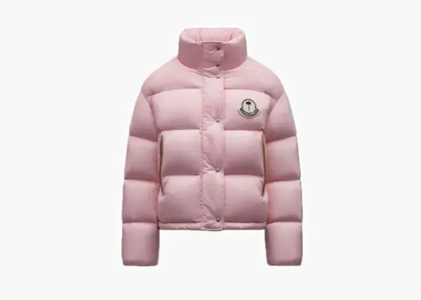Moncler x Palm Angels Antora Short Down Jacket Light Pink