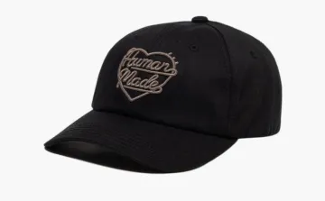 Human Made 6 Panel Twill Cap Black