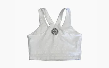Chrome Hearts Horseshoe All-over Pattern Rib Tanktop White