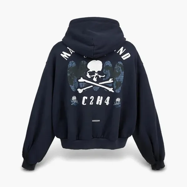 Худи C2H4 x Mastermind Japan Profile Zip Mist Navy