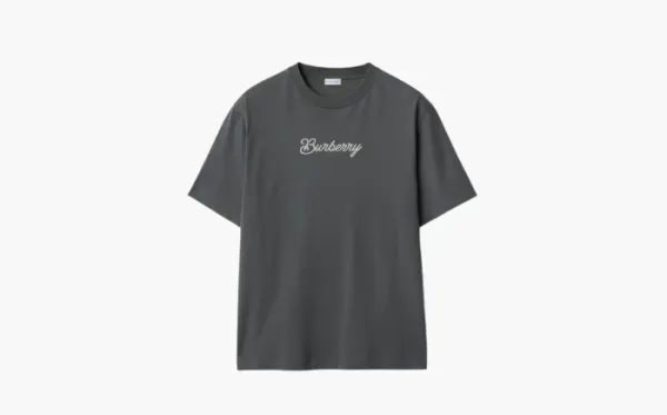 Burberry Surfer Knight Cotton T-shirt Coal Gray