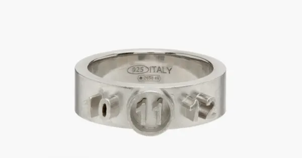 Maison Margiela Silver Numerical Logo Ring