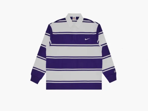 Supreme x Nike Stripe Rugby Purple