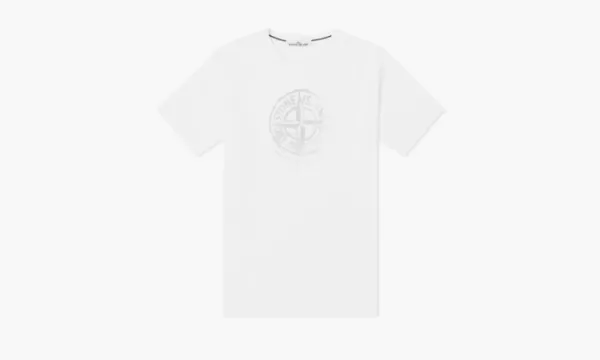 Stone Island Reflective One Badge Print T-shirt White