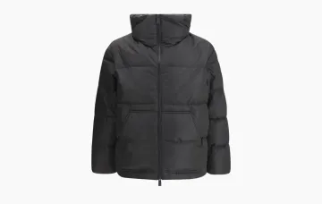 Premiata Quilted Removable Cap Zippered Jacket Black