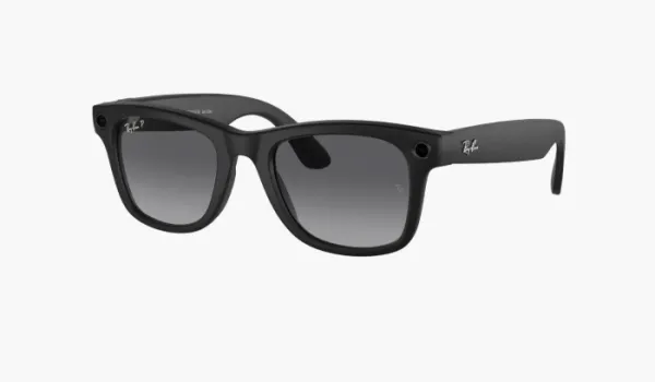Ray-Ban Meta Wayfarer Sunglasses Matte Black/Grey