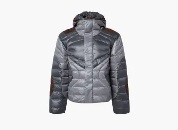 Nike Hooded Loose Fit Track Jacket Light Gray