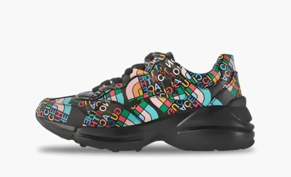 Gucci Rhyton 'Black The North Face Black Multi-Color