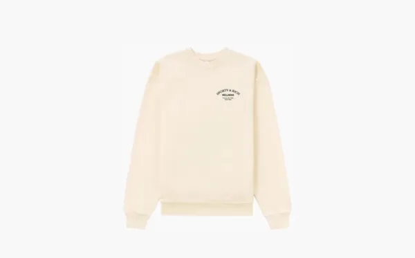 Sporty & Rich Wellness Studio Crewneck Cream/Black