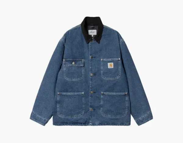 Carhartt WIP Michigan Chore Coat Blue Denim