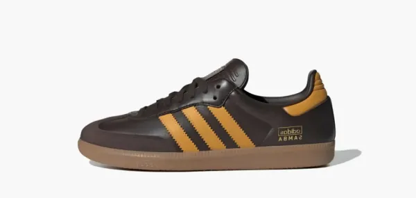 Adidas Samba OG Dark Brown Preloved Yellow