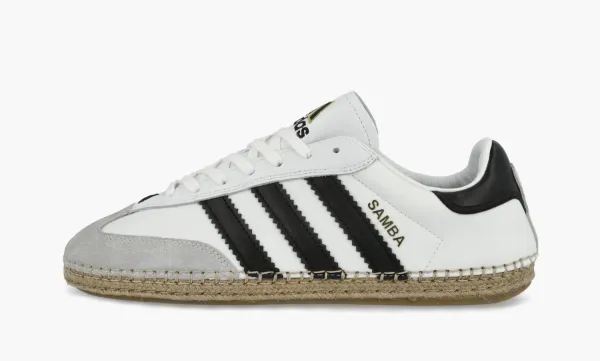 Adidas Samba Espadrille x Clot White Black
