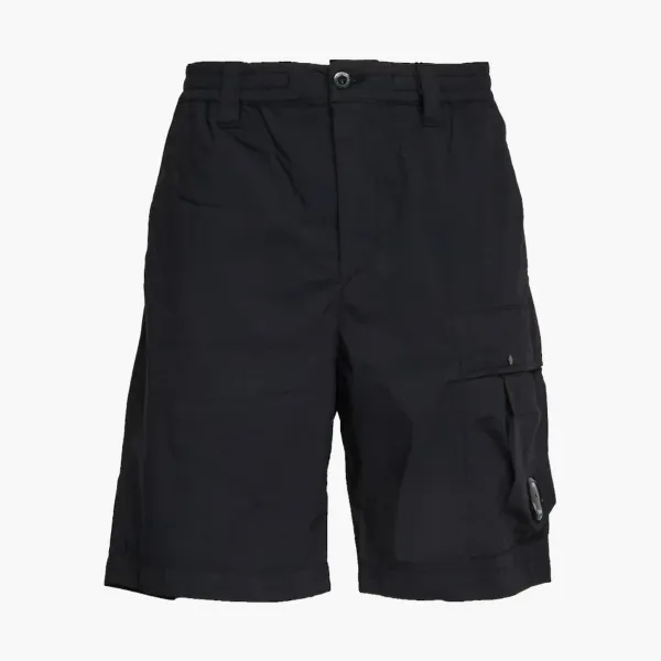 C.P. Company 50 Fili Stretch Lens Cargo Shorts Black