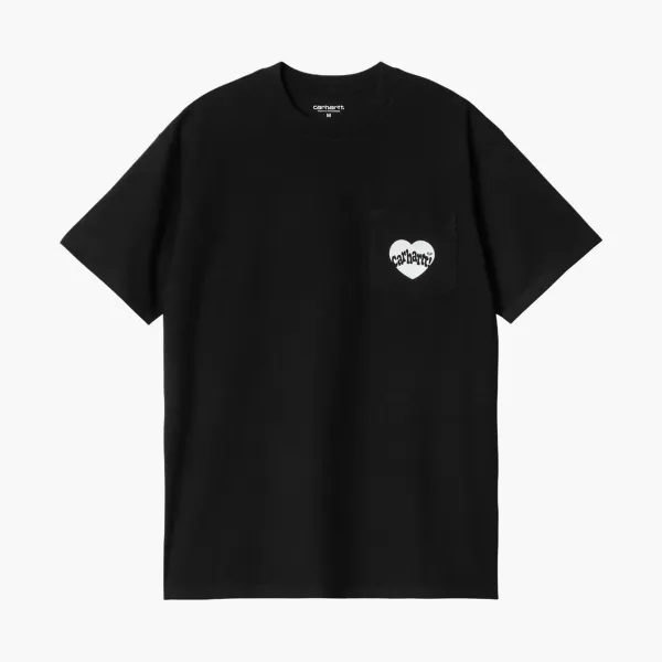 Carhartt WIP Amour Heart Pocket T-Shirt Black