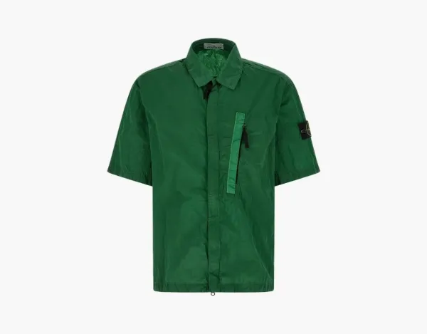 Stone Island Nylon Metal Econyl Overshirt Malachite