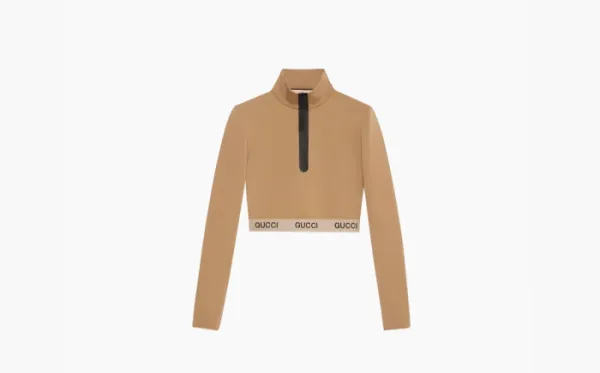 Gucci x The North Face Cropped Top Camel