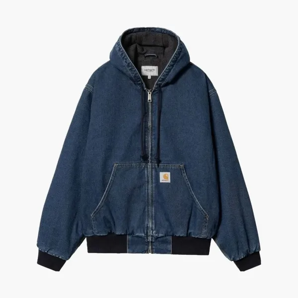 Carhartt WIP Active Jacket Hooded Blue Denim