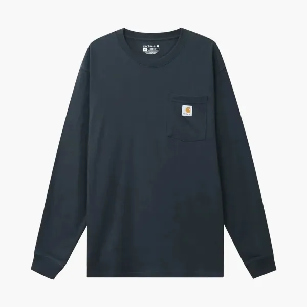 Carhartt K126 Pocket Long-Sleeve T-Shirt Navy