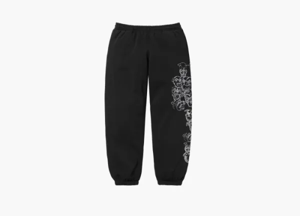 Supreme  Pitbulls Embroidered Sweatpant  Black